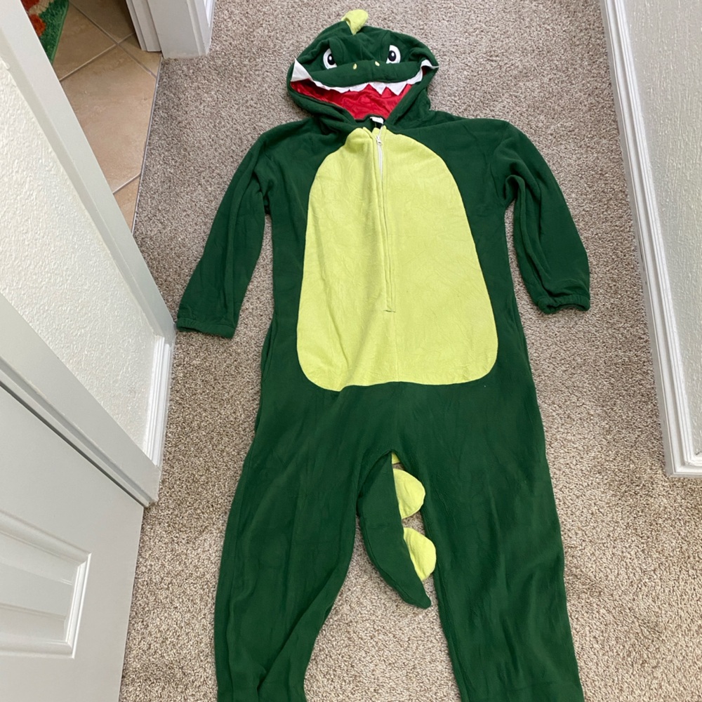 Green Dinosaur Onesie Costume